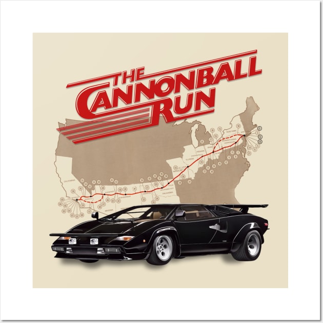 The Cannonball Run Wall Art by darklordpug